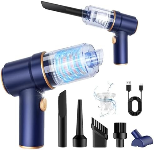 KMM Handheld Car Vacuum Cleaner, 9000Pa Vacuum Cleaner and Air Duster, 120W High Power Hand Held ... | Amazon (US)