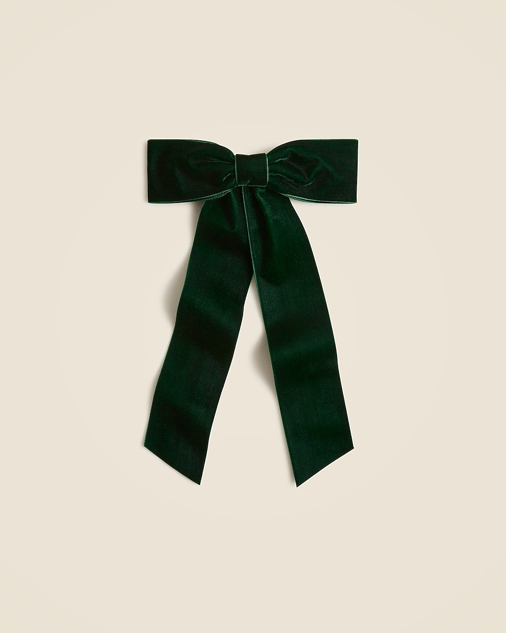 Velvet bow hair clip | J. Crew US