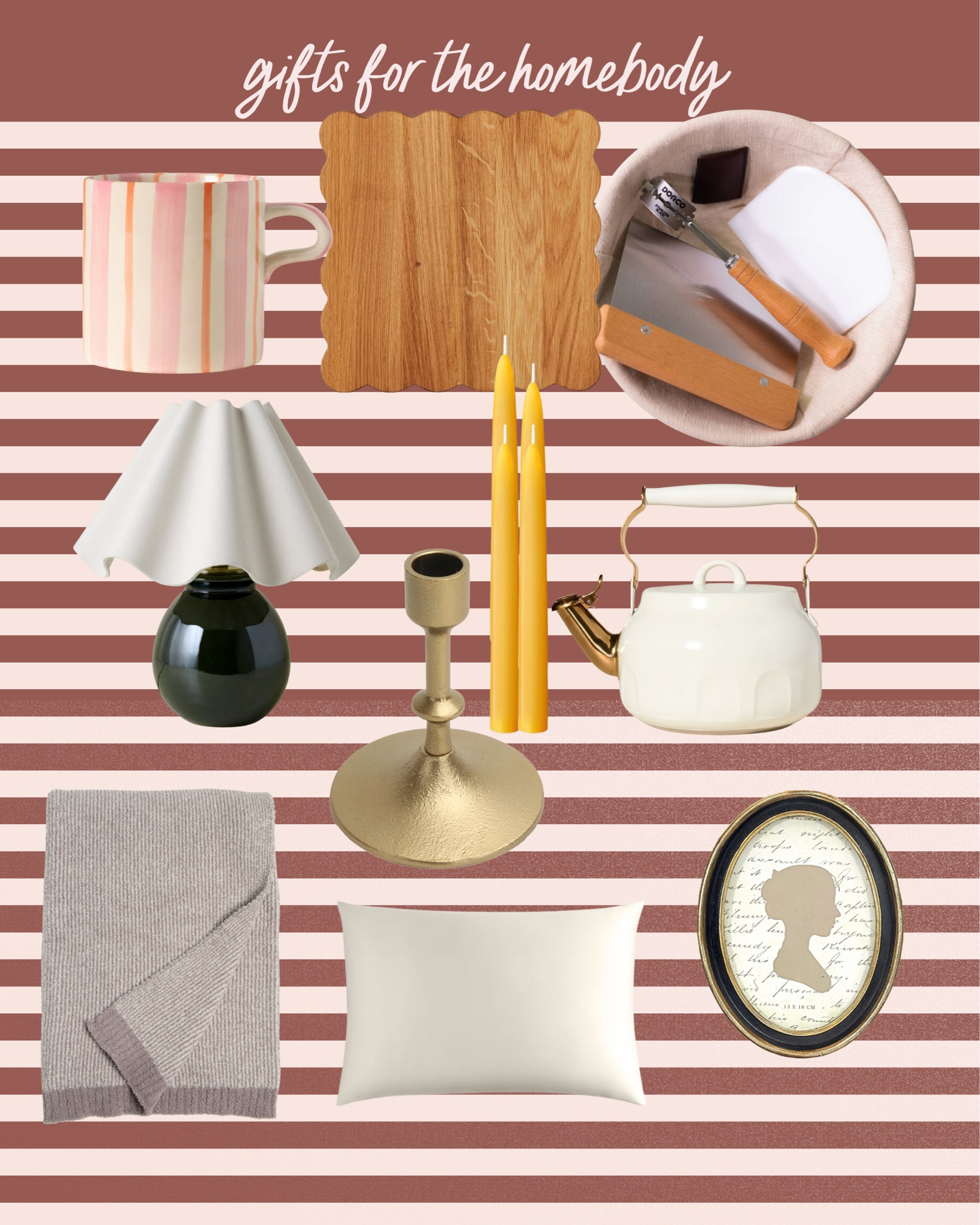 Looking for the perfect gifts for the woman who loves creating a cozy, welcoming home? This gift guide is packed with thoughtful ideas like a DIY sourdough bread kit, scalloped cutting board, and beeswax candles. Perfect for homemakers and cozy enthusiasts!

#LTKCyberWeek #LTKGiftGuide #LTKFindsUnder50