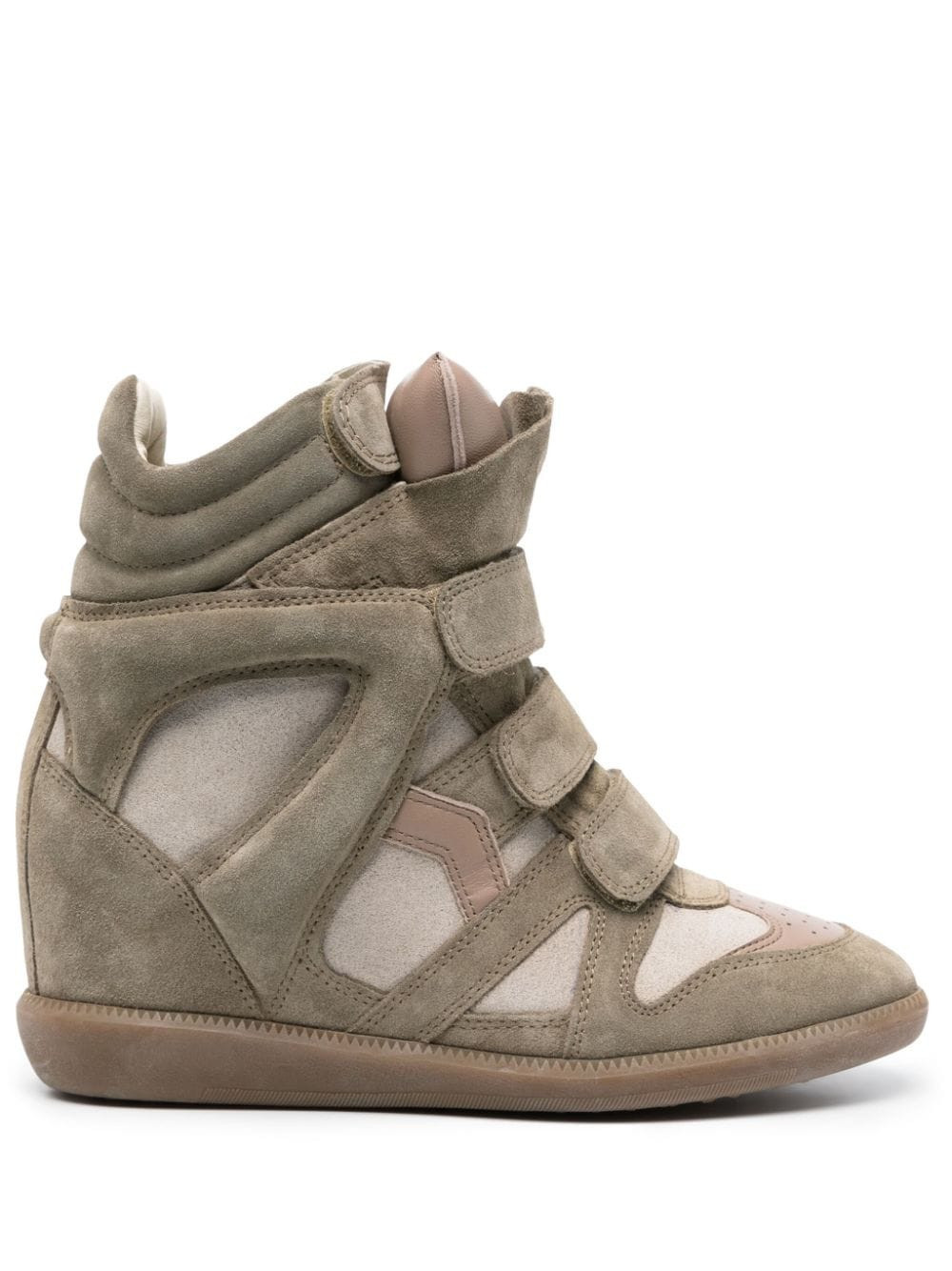 ISABEL MARANT 50mm Bekett suede sneakers - Neutrals | Farfetch Global