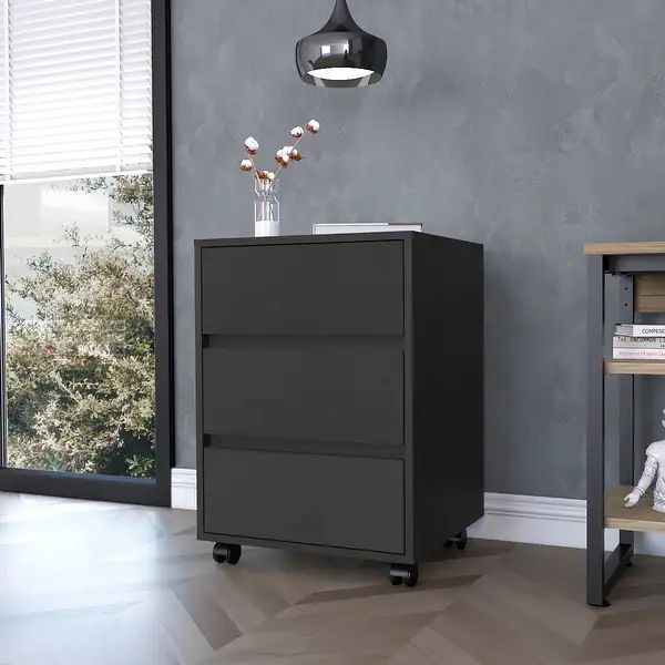 Classic and Modern 3-Drawer Rectangle Filing Cabinet with Wheel - Bed Bath & Beyond - 37397912 | Bed Bath & Beyond