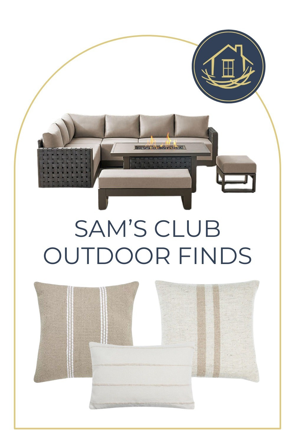 Sam's club has so many great outdoor furniture options but this one is my favorite! And these outdoor pillows are the perfect match for a tone-on-tone neutral look.

#LTKSeasonal #LTKHome #LTKFamily