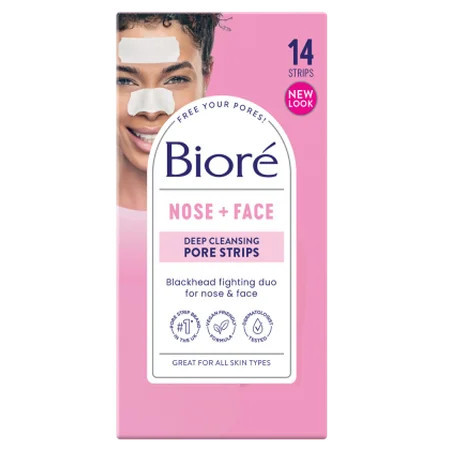 Biore Combo Pack Deep Cleansing Pore Strips Face/Nose 14 ea | Walmart (US)