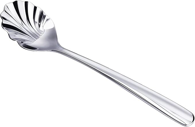 Stainless Steel Shell-Shaped Spoon, Sugar Spoon, Tea Spoon, Dessert Spoon for Coffee, Tea, Ice Cr... | Amazon (US)