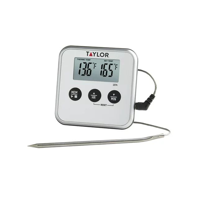 Taylor Digital Wired Probe Programmable Meat Thermometer with Timer | Walmart (US)