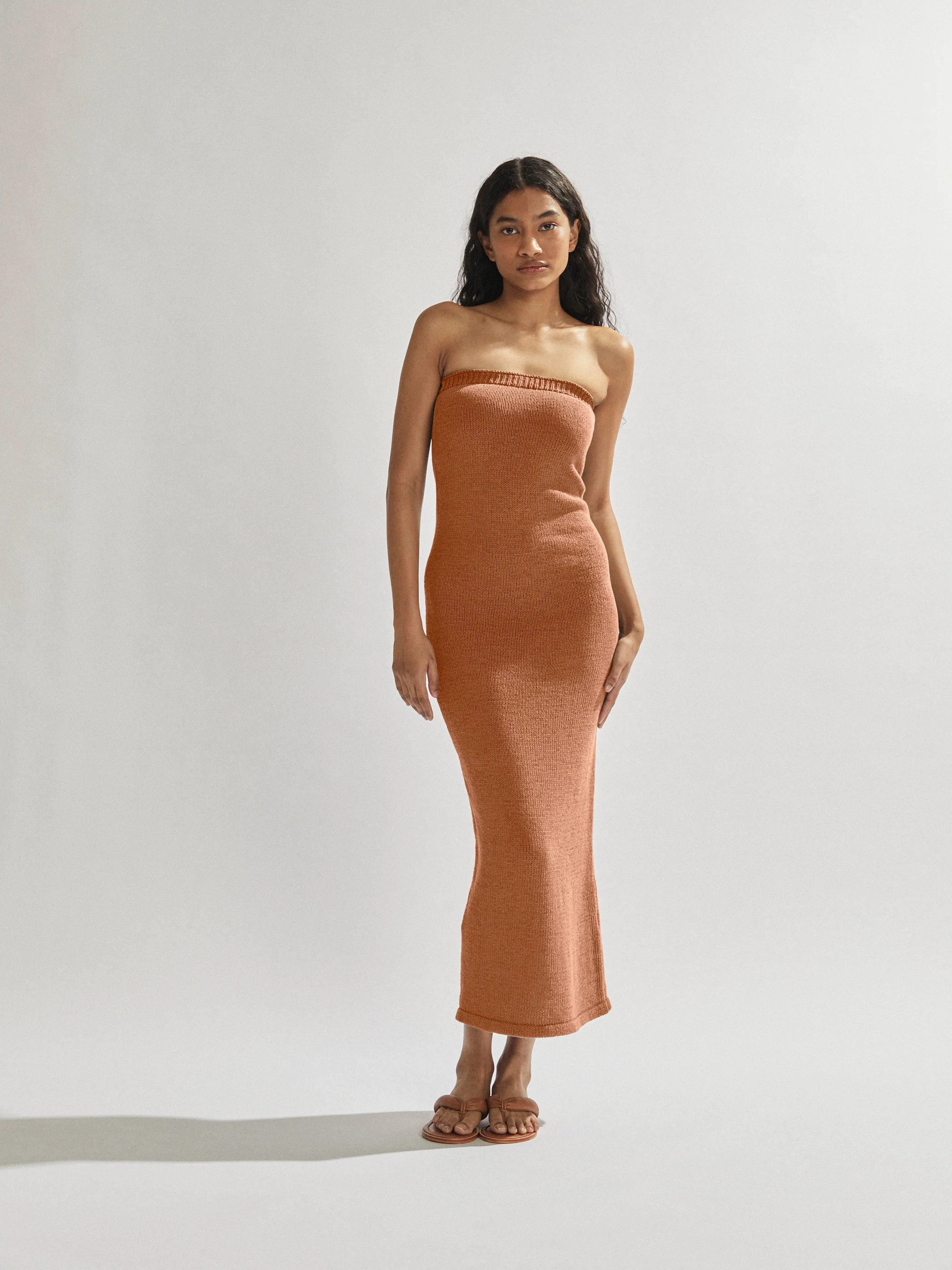 Cora Maxi Dress Burnt Clay | One Mile