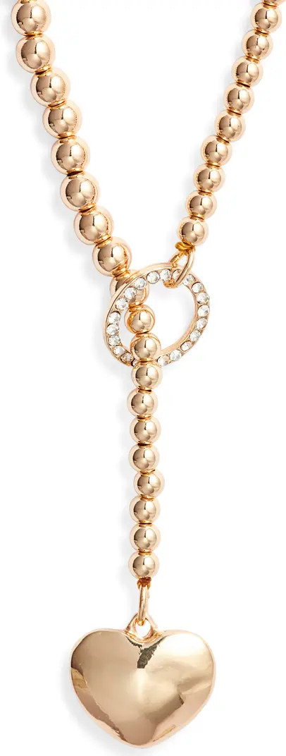 Heart Pendant Lariat Necklace | Nordstrom