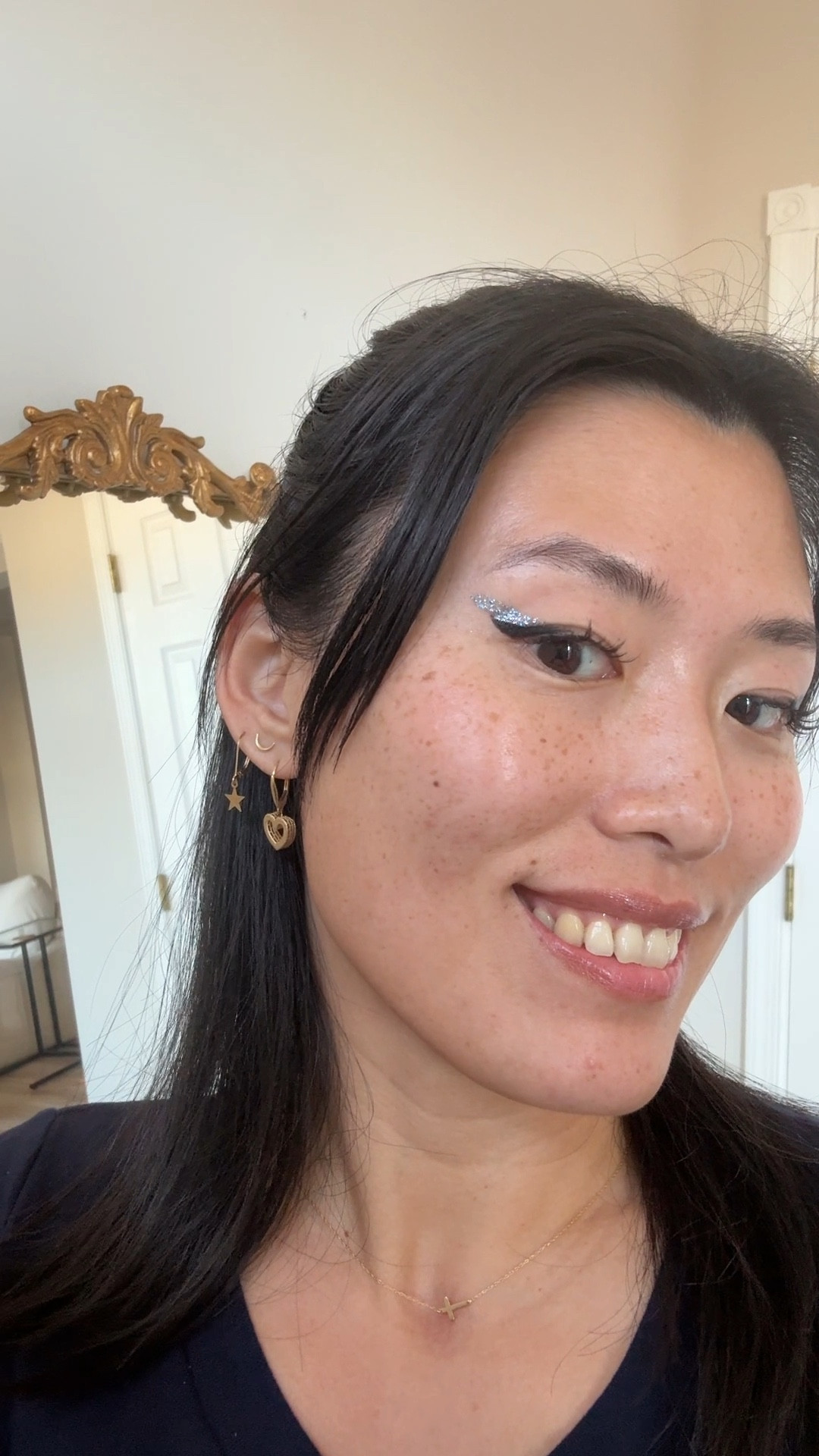 Sparkle eyeliner, half magic, clean make up, new year look

#LTKVideo #LTKSeasonal #LTKbeauty
