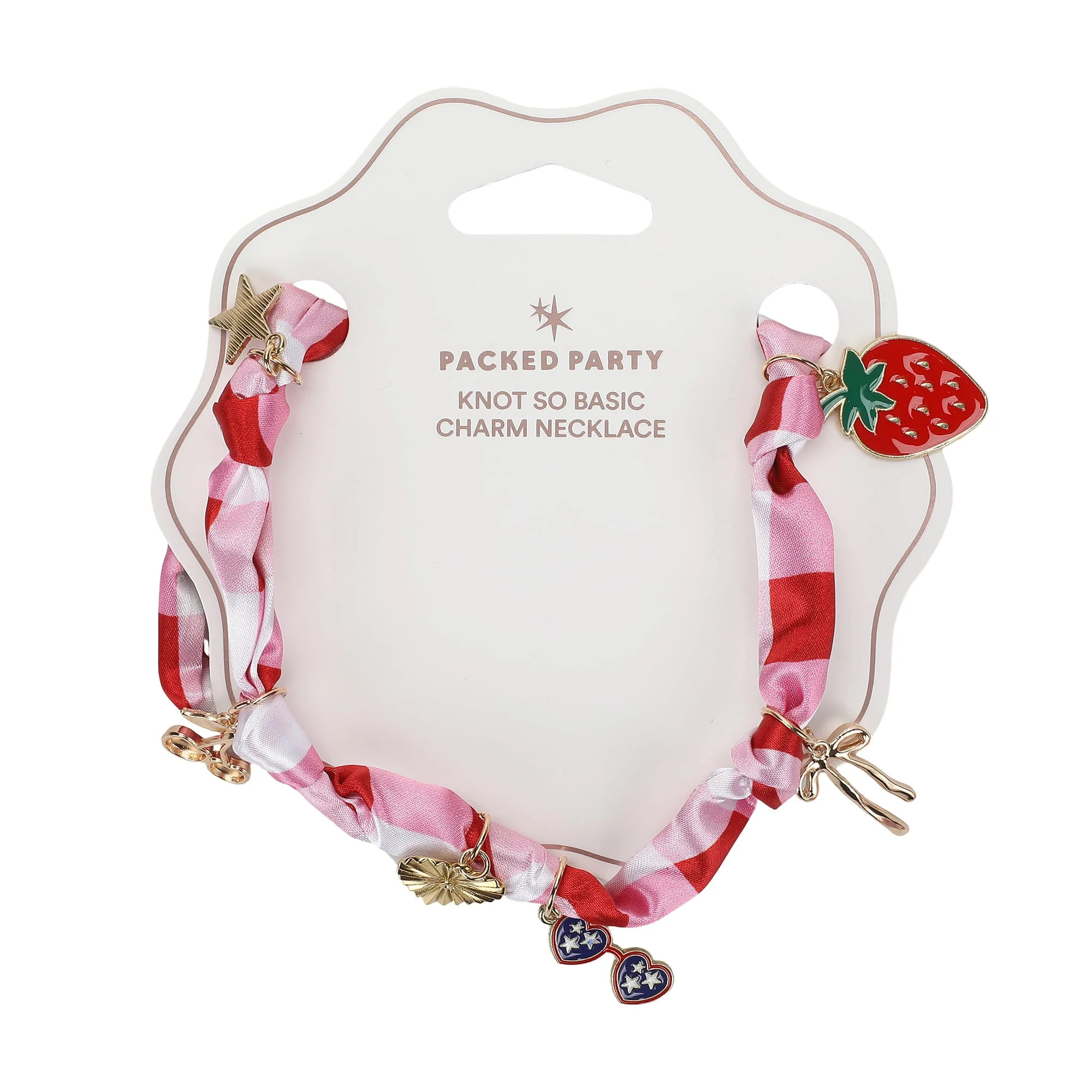 All-American Gingham Charm Necklace | Packed Party