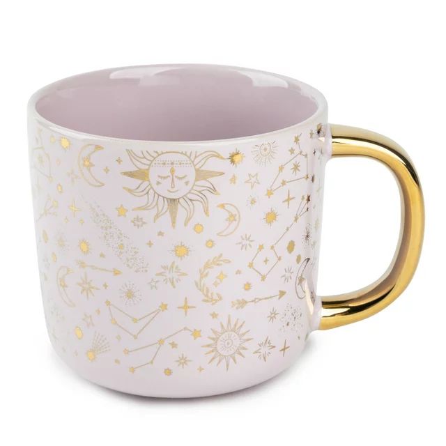 Thyme & Table Stoneware Coffee Mug, 16 fl oz, Gold Stars - Walmart.com | Walmart (US)