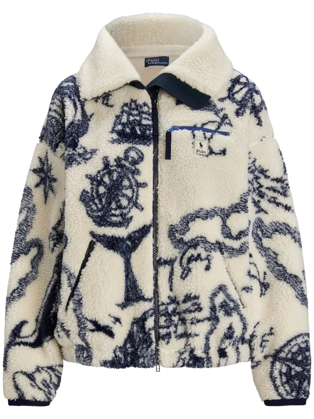 Polo Ralph Lauren Shearling Jacket  | White | FARFETCH | Farfetch Global