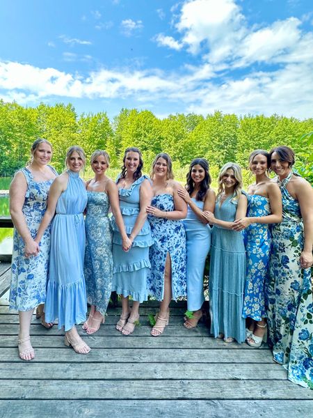 blue and white bridesmaid dresses 💙 

#LTKSeasonal #LTKwedding #LTKstyletip