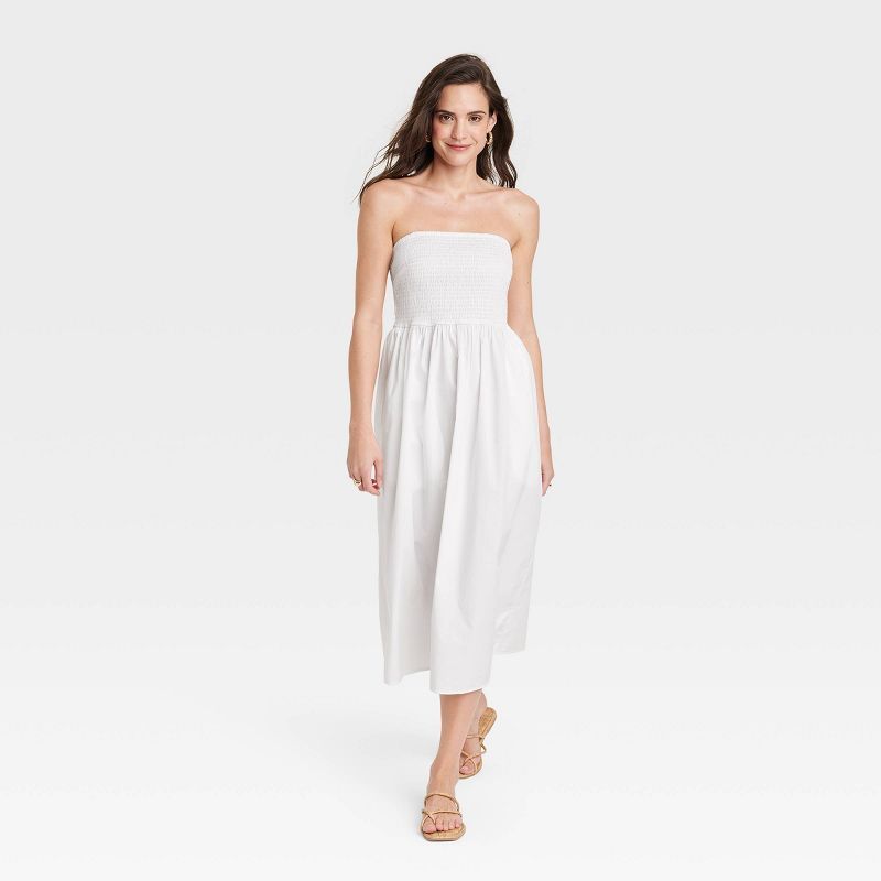 Women's Strapless Smocked Tube Sundress - A New Day™ | Target