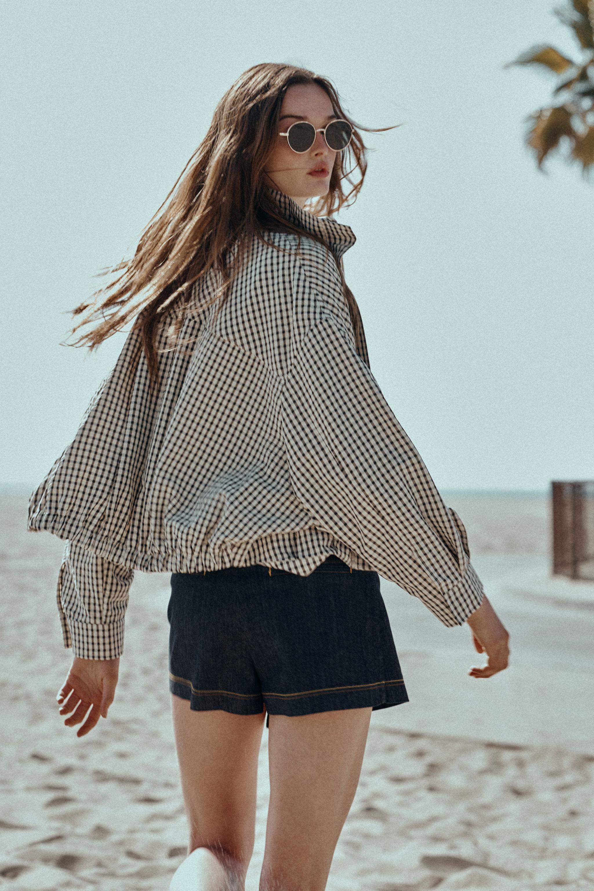 Model height: 180 cmBomber jacket with a high neck and long sleeves. Featuring front welt pockets... | Zara UK
