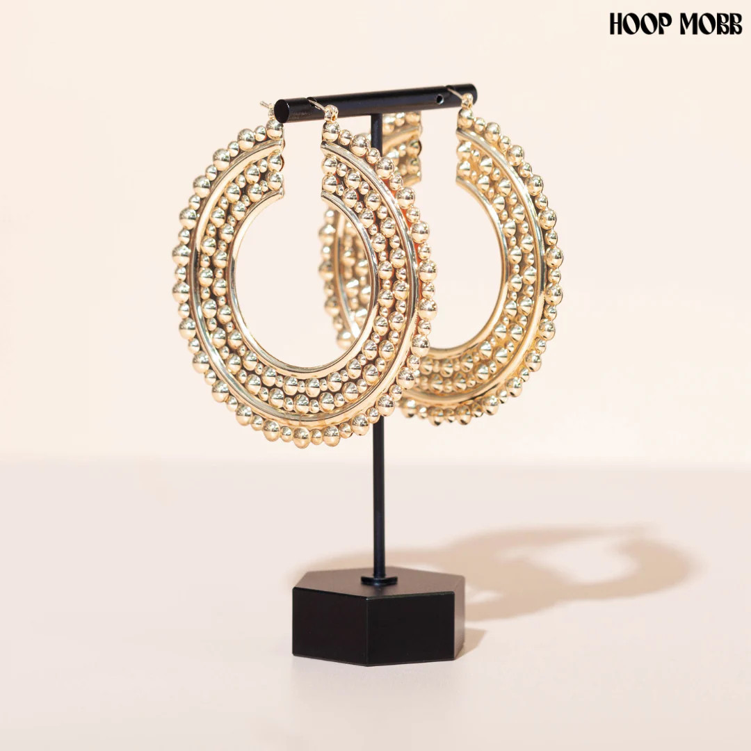 GLADIATOR HOOPS - GOLD | hoopmobb