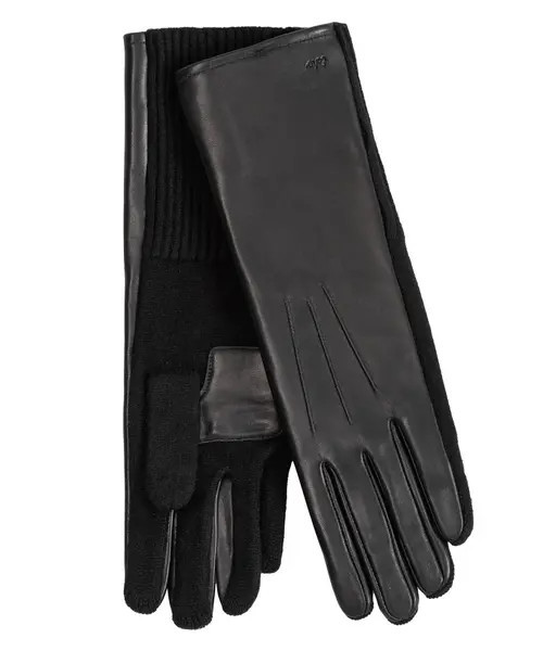 Echo Long Leather Glove in Black at Nordstrom, Size X-Large | Nordstrom
