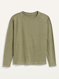 Long-Sleeve Vintage Loose T-Shirt for Women | Old Navy (US)