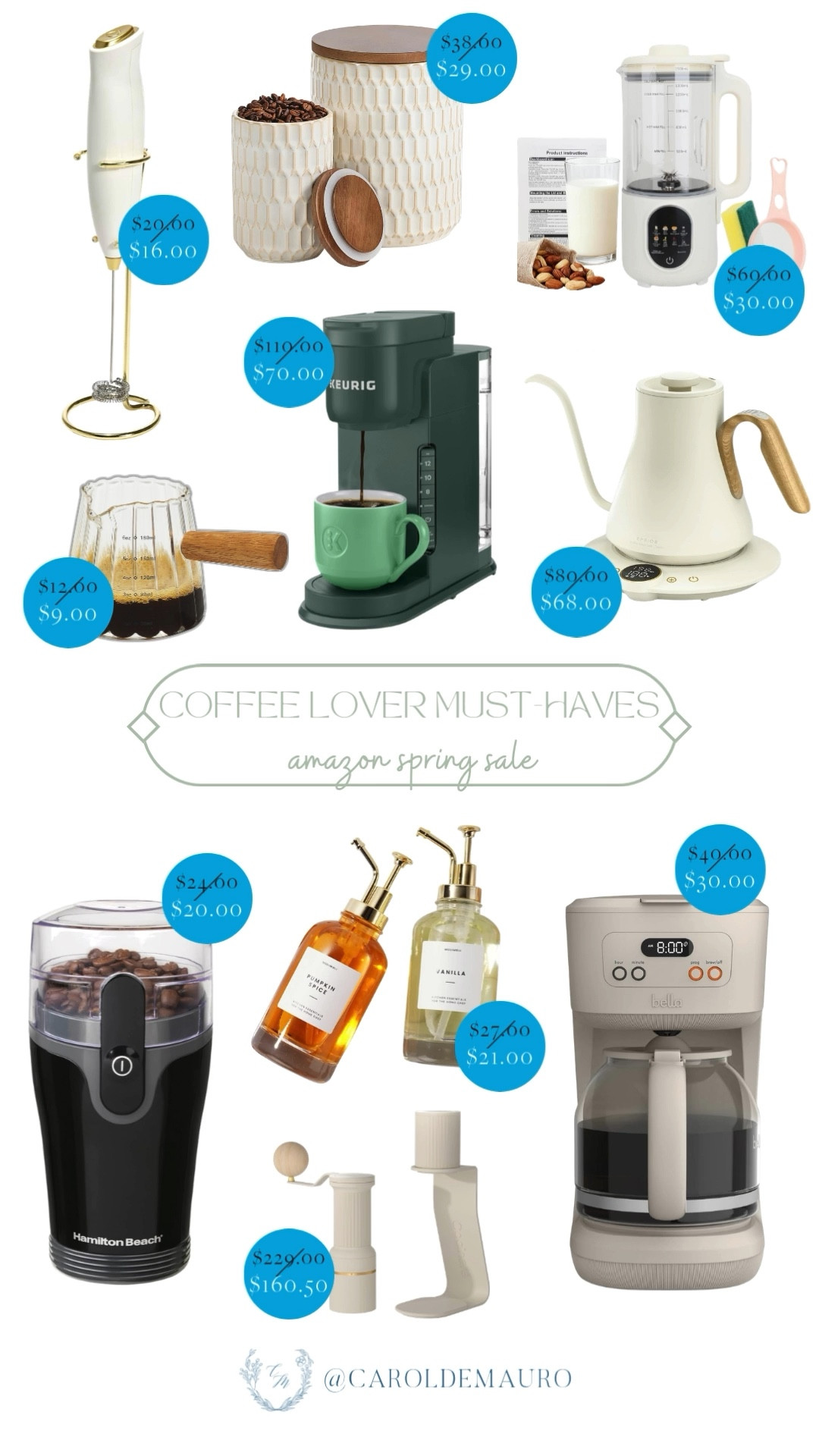 Elevate your morning routine with these aesthetic coffee essentials, now on major discount for the Amazon Spring Sale. From sleek Keurig and Bella brewers to the perfect milk frother and gold-accented syrup dispensers, you’ll have everything you need to brew the perfect cup at home.

coffee lovers, kitchen appliances, home barista, coffee bar, kitchen must haves, coffee station inspo, home cafe, creator favorites 2026

#LTKHome #LTKSeasonal #LTKSaleAlert