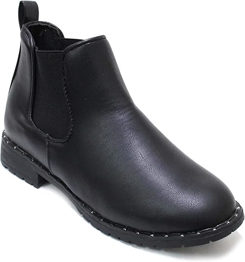 H2K Women's Ankle Boot Short Slip On Chelsea Fashion Glitter Boots Shoes Accent | Amazon (US)