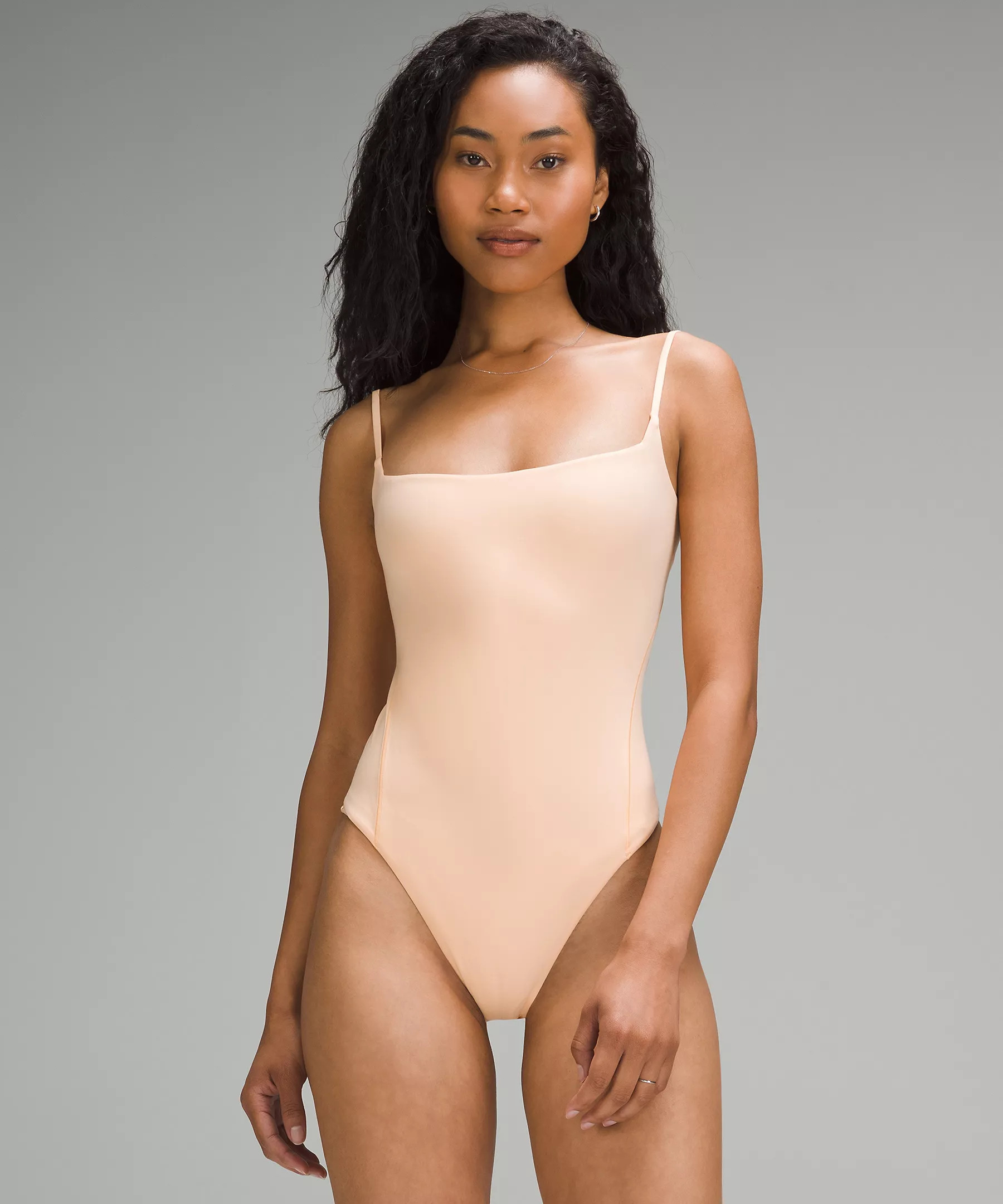 Wundermost Ultra-Soft Nulu Square-Neck Spaghetti-Strap Bodysuit | Women's Bodysuits | lululemon | Lululemon (US)
