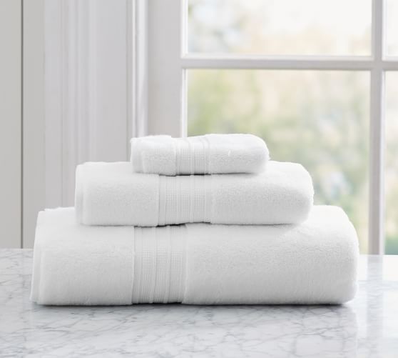 Hydrocotton Quick-Drying Bath Towel - White | Pottery Barn (US)