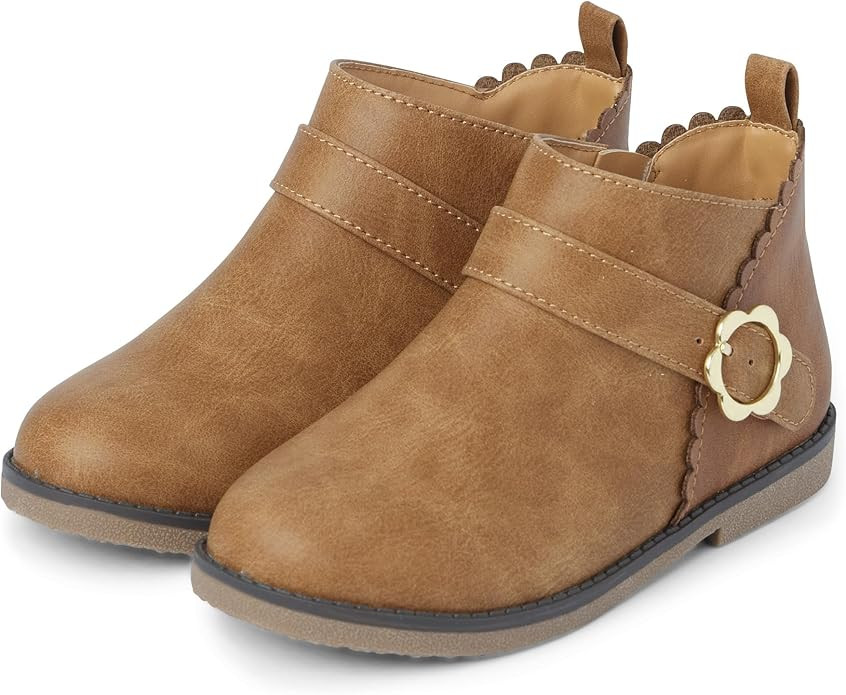 Gymboree Girl's and Toddler Faux Leather Booties Ankle Boot | Amazon (US)