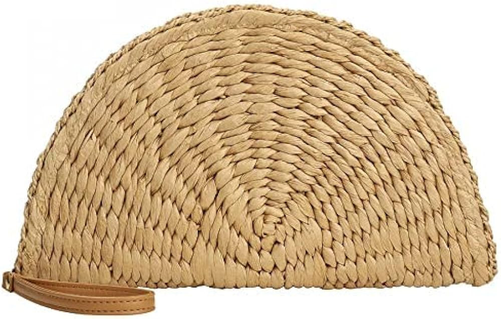 Womens Straw Clutch Summer Evening Handbag Beach Purse Woven Straw Bag Envelope Clutch | Amazon (US)