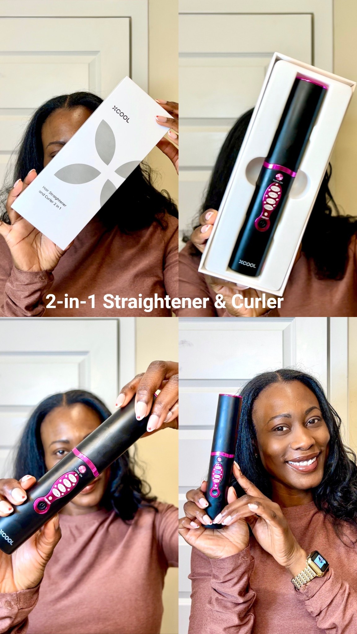 Cordless 2-in-1  Straightener and Curler!! Perfect for  on the go curls.  #hairtools #haircare 

#LTKBeauty #LTKStyleTip