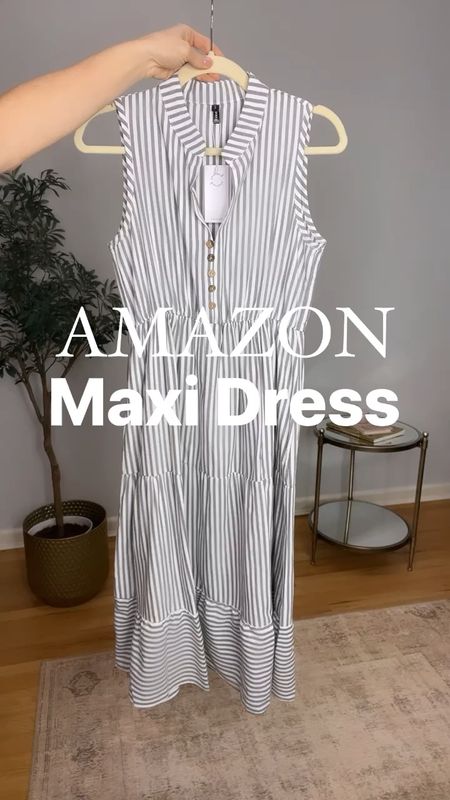 Super cute spring maxi dress. Wearing size small! Perfect for work! Code 15PNM5VV saves 15% valid until 4/30. 

#AmazonFashion #FoundItOnAmazonFashion #FoundItOnAmazon

#LTKworkwear #LTKfindsunder50 #LTKSeasonal