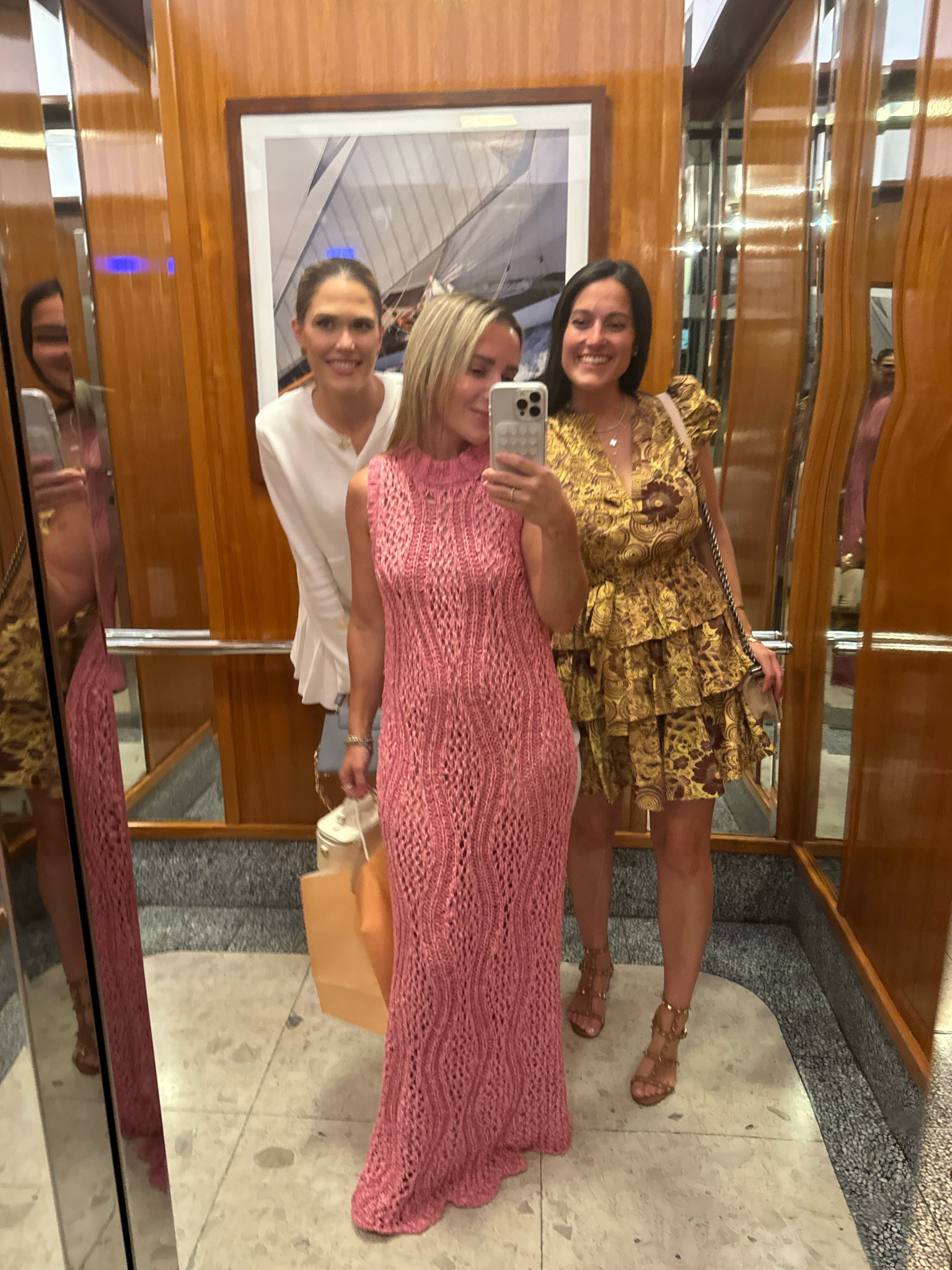 Last night with my girlfriends! Had so much fun at a girls dinner. Wore a gorgeous pink dress that can be worn as a dress or as a swim cover up. 

I paired with a beige slip and beige slip shorts to wear underneath.

European summer outfit, pink dress, pink crochet dress, pink knit dress, pink cover up 

#LTKSwim #LTKTravel #LTKStyleTip