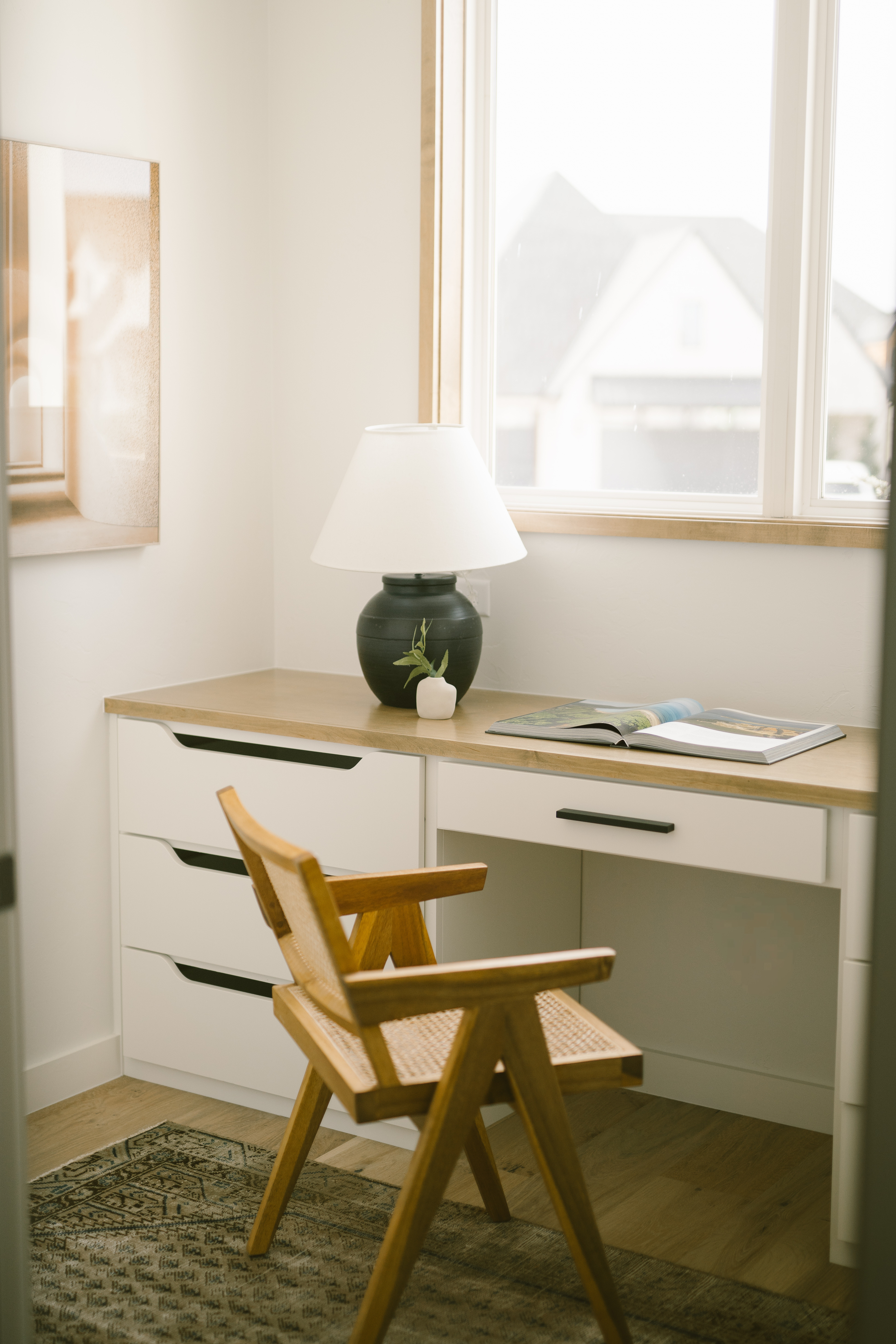 This cane chair is one of my go-to pieces for bringing warmth and texture into a modern workspace.
It pairs beautifully with clean-lined cabinetry and adds just the right amount of contrast to an otherwise minimal setup. Tap to shop the exact chair and see more of my favorite home office finds.

#NeutralOffice #ModernOrganic #WorkFromHomeSetup 

 #LTKHome
