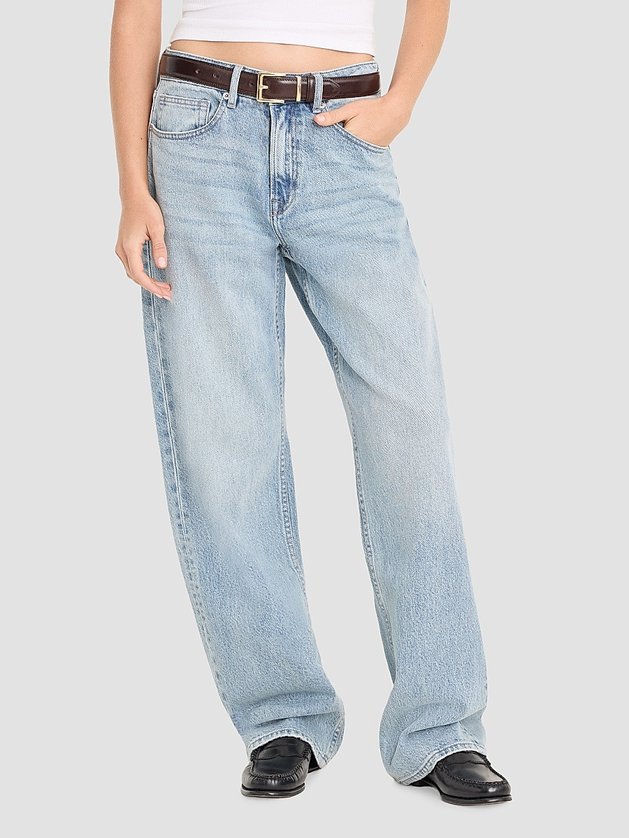Women's Good 90's Mid-Rise Relaxed Jeans - Indigo - Size 0 | Saks Fifth Avenue