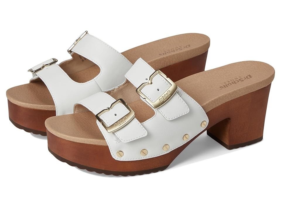 Dr. Scholl's Original Vibe Women's Sandals White : 6 M, Leather | Zappos
