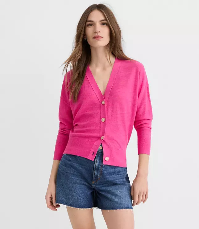 Modern V-Neck Cardigan | LOFT