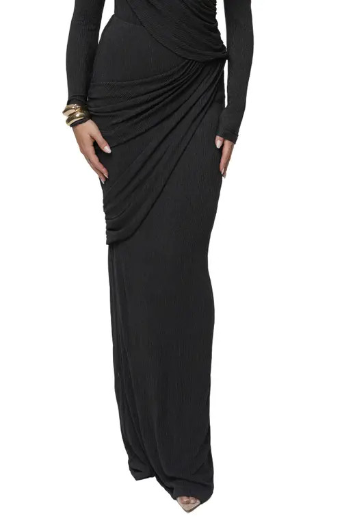 JLUXLABEL Paradise Hills Maxi Skirt in Black at Nordstrom, Size Medium | Nordstrom
