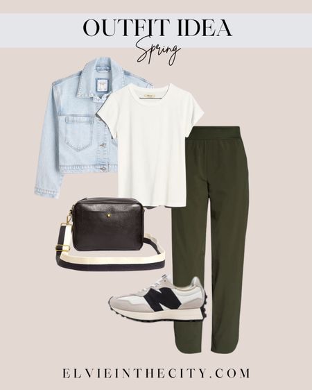 Outfit idea - Spring

Denim jacket - Abercrombie - white tee - madewell - black pants - sneakers - outfit inspo - crossbody bag - black purse 

#LTKunder50 #LTKstyletip #LTKunder100