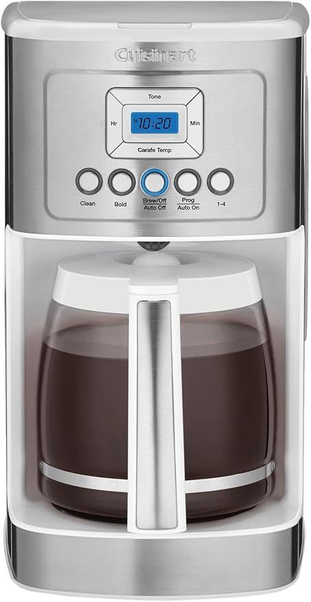 Cuisinart DCC-3200W Perfectemp Coffee Maker, 14 Cup Progammable Coffeemaker with Glass Carafe, Wh... | Amazon (US)