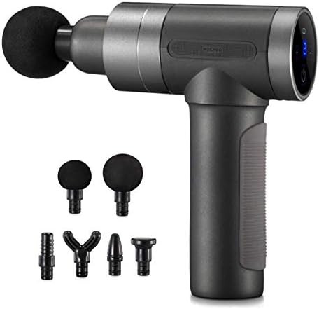 Muscle Massage Gun Handheld Percussion Massagers Back Leg Body Massage Deep Tissue Massager Gray | Amazon (US)