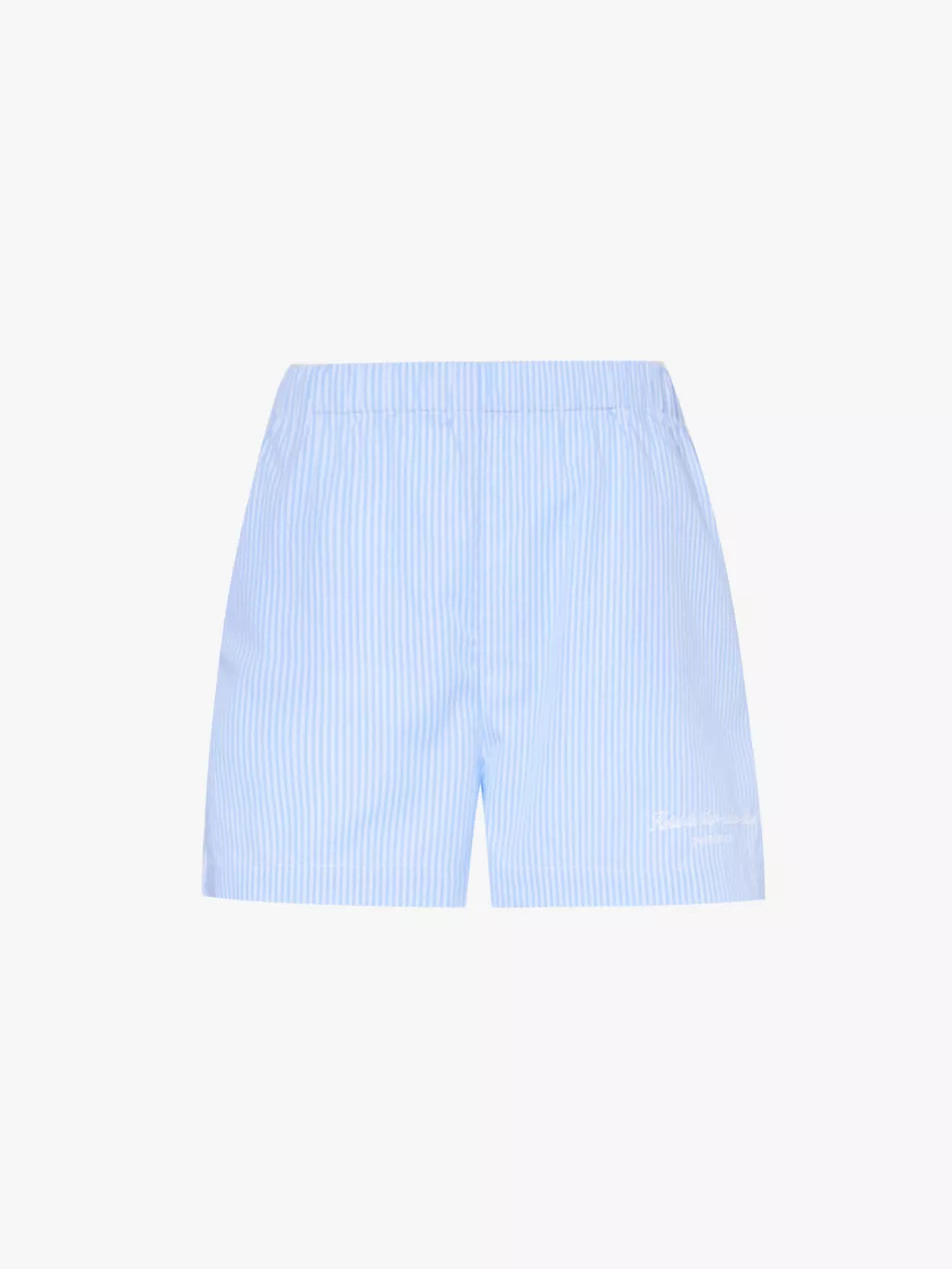 Eden stripe-print cotton-poplin shorts | Selfridges