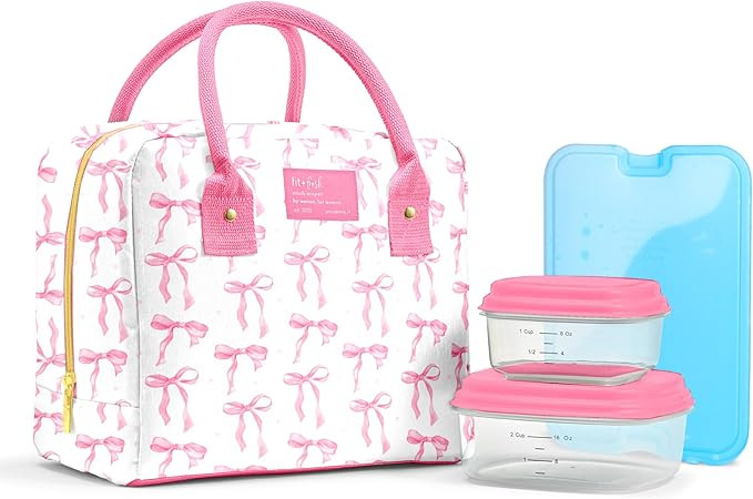 Fit & Fresh Lunch Bag For Women, Insulated Womens Lunch Bag For Work, Leak Resistant & Stain-Resi... | Amazon (US)