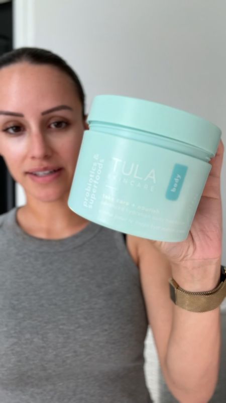 This Tula body butter is my favorite! So hydrating and perfect for all skin types! Smells so fresh and clean! Absolutely love🩵🩵🩵

#LTKfindsunder50 #LTKVideo #LTKbeauty