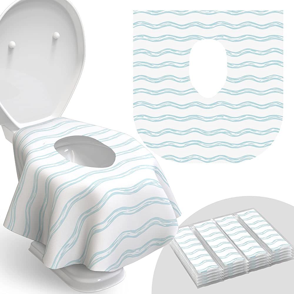 Toilet Seat Covers Disposable - 20 Pack - Waterproof, Ideal for Kids and Adults – Extra Large, ... | Amazon (US)