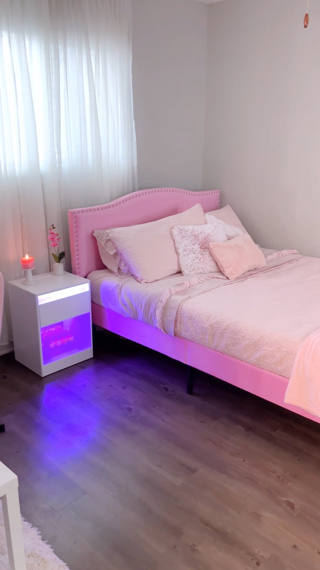 Love this pink bed frame for my apartment 😍🎀  

#LTKVideo #LTKsalealert #LTKhome