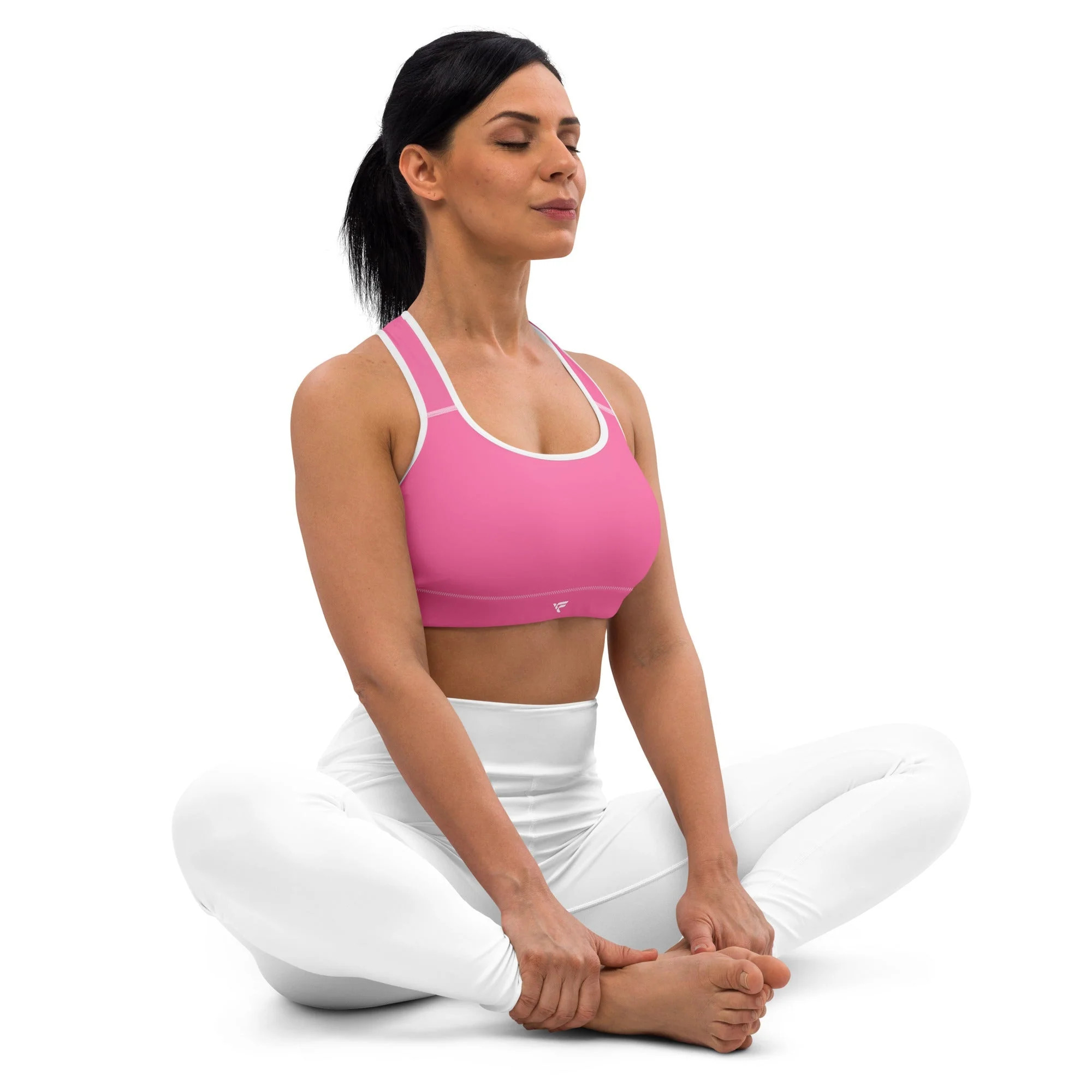 Pink Padded Sports Bra White / S | Casual Chic Boutique