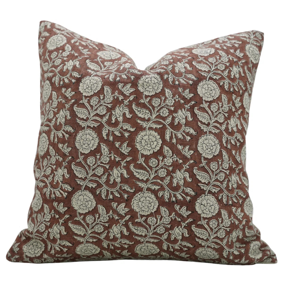 Fabdivine Pillow Cover Handmade Block Print Cushion-Sun Flower | Wayfair North America