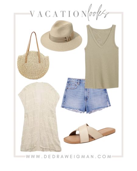 Vacation outfit idea! Loving this casual look for vacation. 

#vacation #vacationoutfit #shorts 

#LTKSeasonal #LTKunder100 #LTKFind