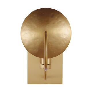 Generation Lighting Whare 1-Light Burnished Brass Wall Sconce EW1151BBS - The Home Depot | The Home Depot