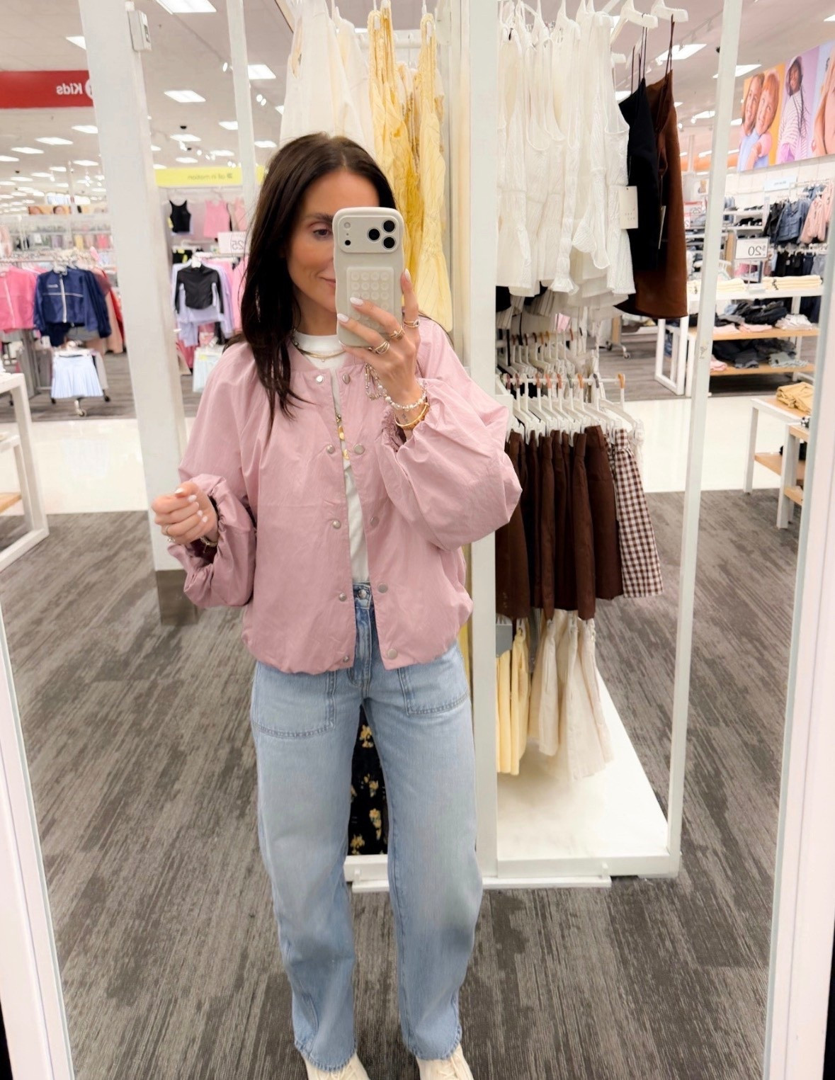 This spring jacket is such a good find, lightweight, easy to layer, and the color is so pretty for the season. Throw it on with denim for an effortless everyday look.

spring jacket, target style, lightweight jacket, casual outfit idea, everyday outfit, pink jacket outfit, spring layering piece, affordable fashion, target finds, casual chic look, annabrstyle

#LTKootd #LTKSeasonal #LTKOver40