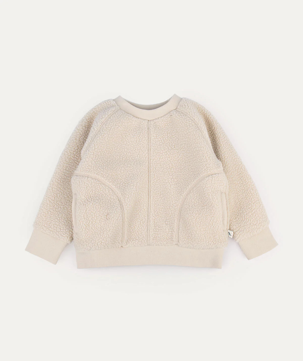 Sherpa Sweatshirt - Neutral Winter White | KIDLY