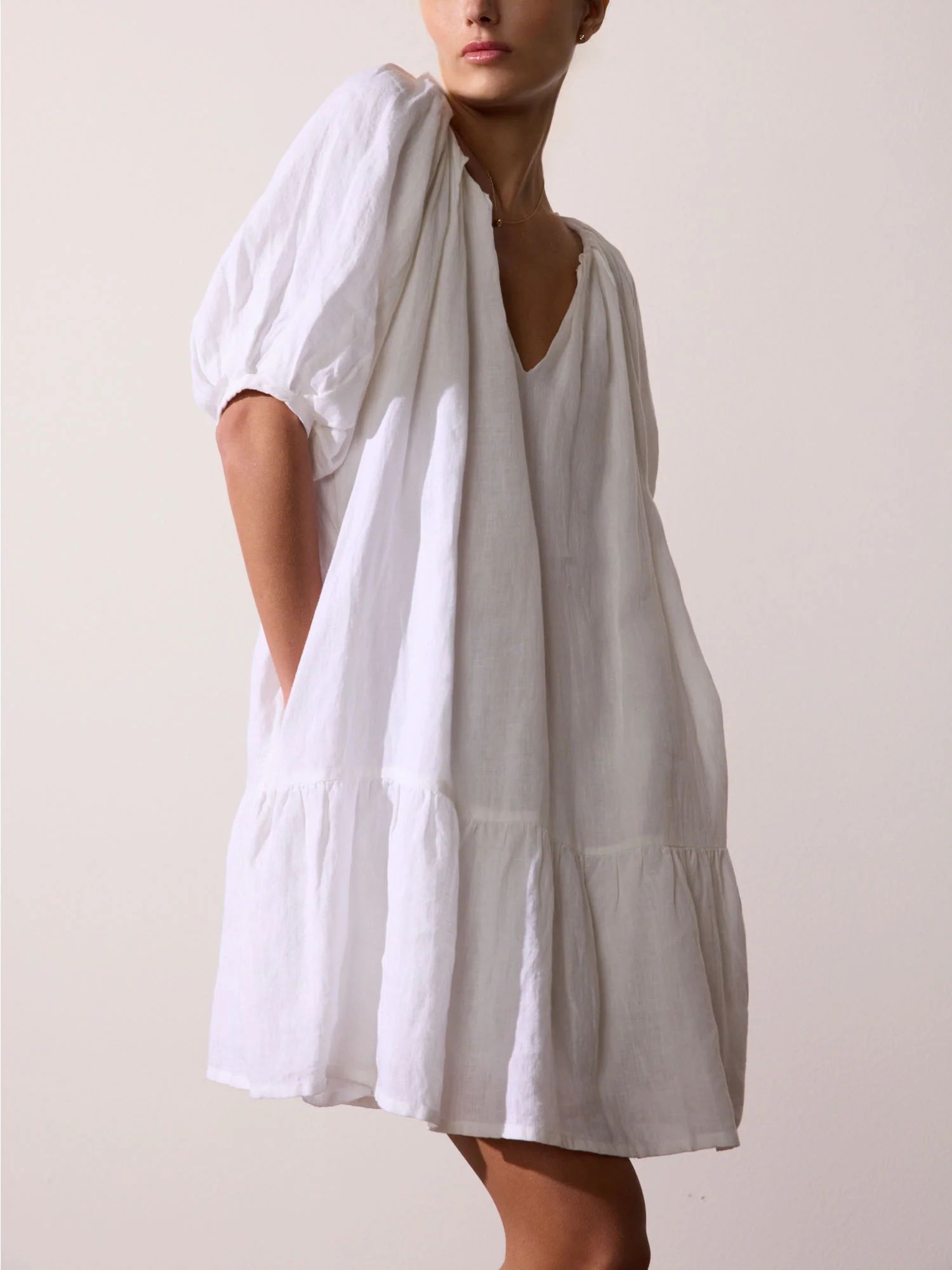 Women's Bree Dress in Pearl White | Brochu Walker | Brochu Walker